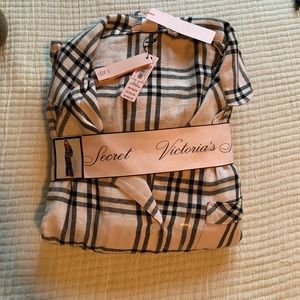 victoria’s secret flannel pj set